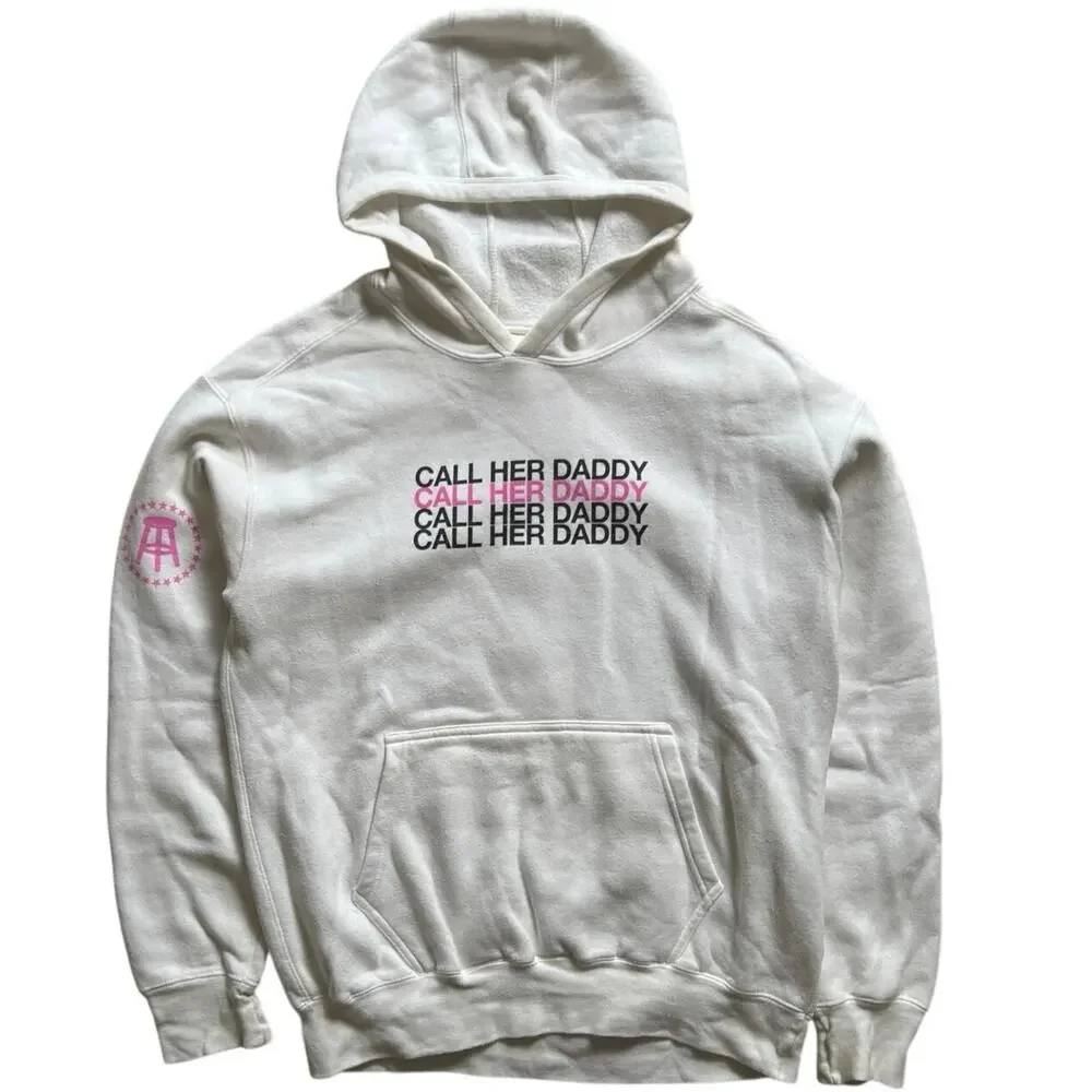 Barstool Sports Sweatshirt White Call Her Daddy UNWELL 2018 Medium